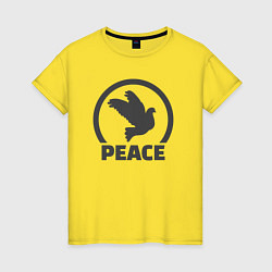 Женская футболка Peace bird