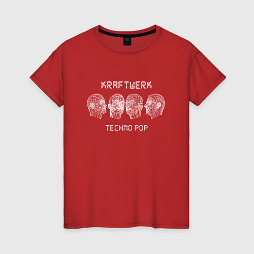 Женская футболка Kraftwerk - Techno Pop / Красный – фото 1