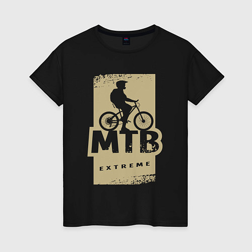 Женская футболка MTB extreme / Черный – фото 1