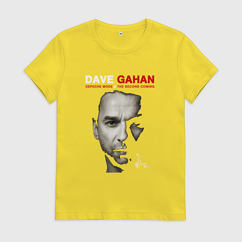 Женская футболка Depeche Mode - Dave and the second coming / Желтый – фото 1