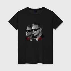 Футболка хлопковая женская Depeche Mode - Memento Mori tour band tour, цвет: черный