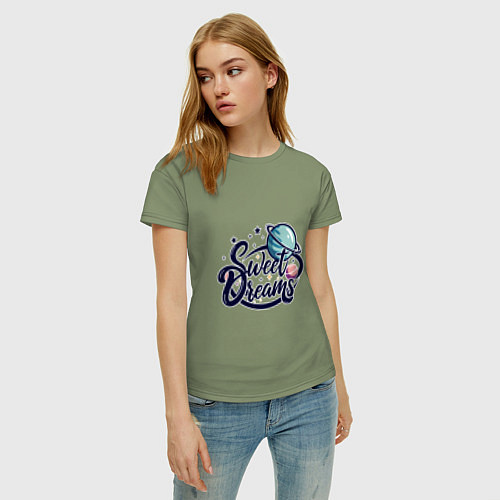 Женская футболка Sweet dreams космос / Авокадо – фото 3