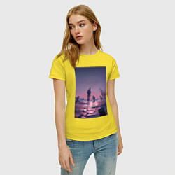 Футболка хлопковая женская Для тебя Бессмертный Фуши, цвет: желтый — фото 2