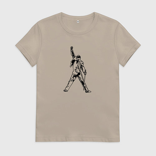 Женская футболка Queen / Миндальный – фото 1