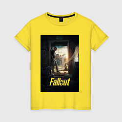 Футболка хлопковая женская Fallout - The Ghoul, цвет: желтый