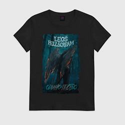 Футболка хлопковая женская Leos Hellscream Одиночество, цвет: черный