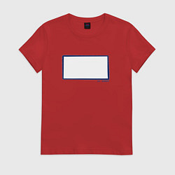 Футболка хлопковая женская Око Хиробрина, Хиробирн смотрит на тебя, цвет: красный