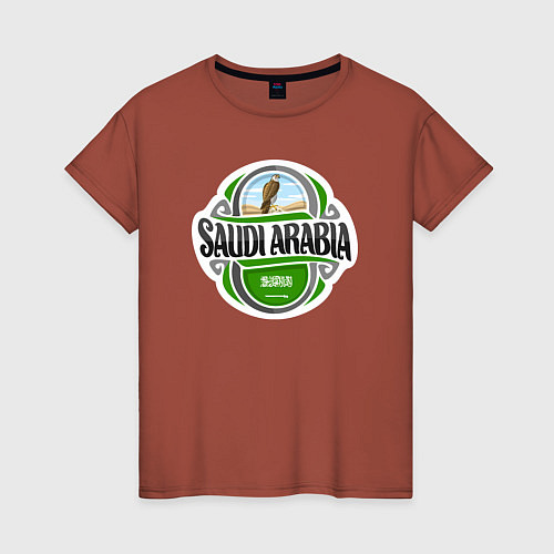 Женская футболка Saudi Arabia / Кирпичный – фото 1