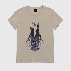 Футболка хлопковая женская Bloodborne - Кормилица Мерго, цвет: миндальный
