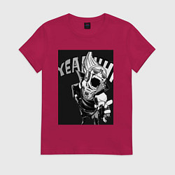 Футболка хлопковая женская Моя геройская академия комментатор, цвет: маджента