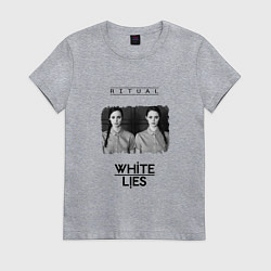 Футболка хлопковая женская White Lies - Ritual, цвет: меланж