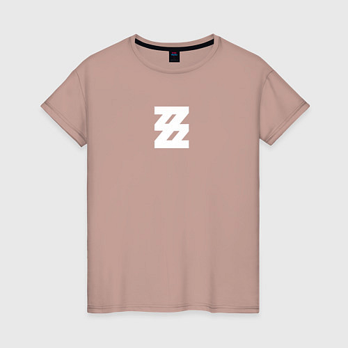 Женская футболка Zenless Zone Zero logotype / Пыльно-розовый – фото 1