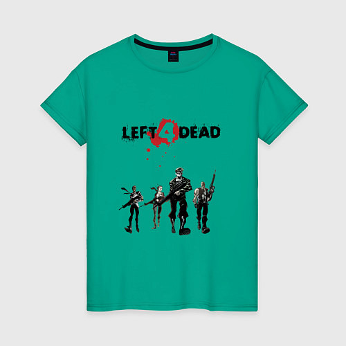Женская футболка Выжившие Left 4 Dead / Зеленый – фото 1