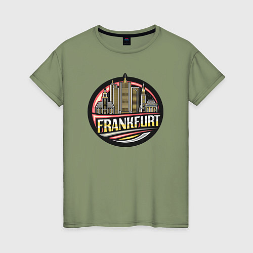 Женская футболка Франкфурт / Авокадо – фото 1