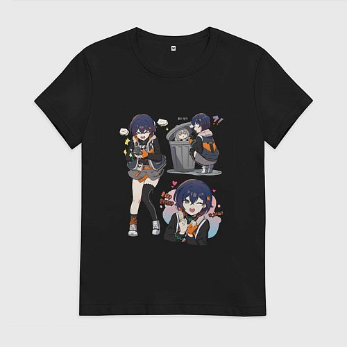 Женская футболка Такая разная Ellen Joe - Zenless zone / Черный – фото 1