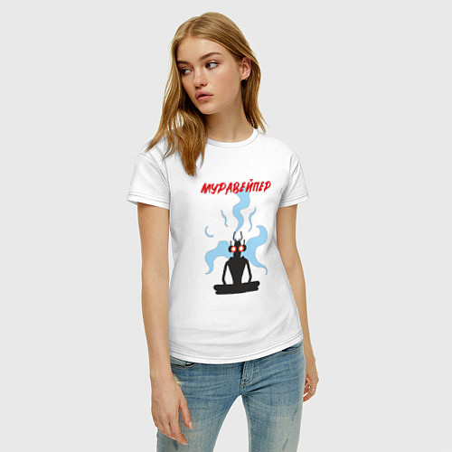 Женская футболка Муравейпер / Белый – фото 3