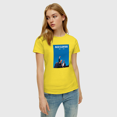 Женская футболка Дональд Трамп - наш слон / Желтый – фото 3