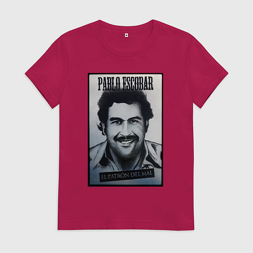 Женская футболка Escobar draw portrait / Маджента – фото 1