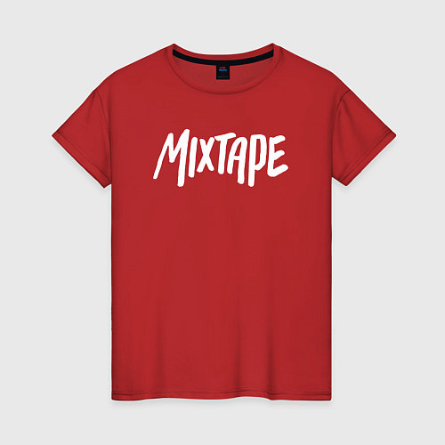 Женская футболка Mixtape logo / Красный – фото 1