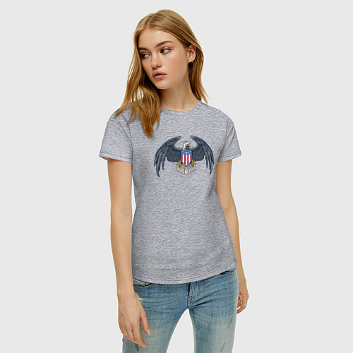 Женская футболка Eagle USA / Меланж – фото 3