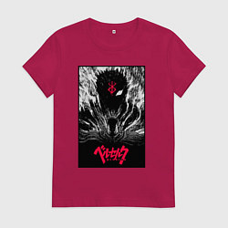 Футболка хлопковая женская Berserker knight, цвет: маджента