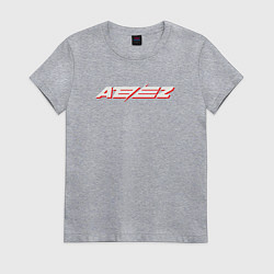 Футболка хлопковая женская Ateez logo, цвет: меланж