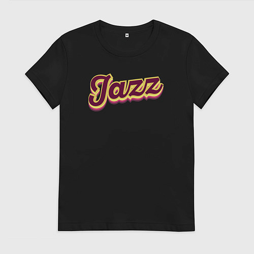 Женская футболка Джаз вайб / Черный – фото 1