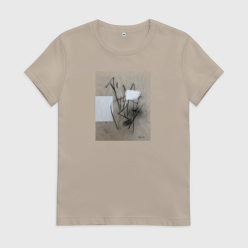 Женская футболка Graphic abstract / Миндальный – фото 1