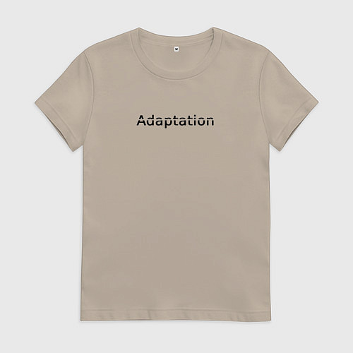 Женская футболка Адаптация / Миндальный – фото 1