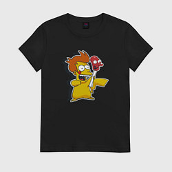 Футболка хлопковая женская Фрайчу, цвет: черный