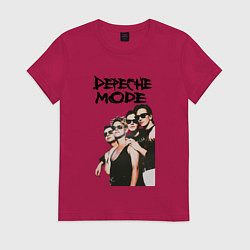 Футболка хлопковая женская Depeche Mode Violator 3, цвет: маджента