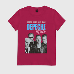 Футболка хлопковая женская Depeche Mode Vintage, цвет: маджента