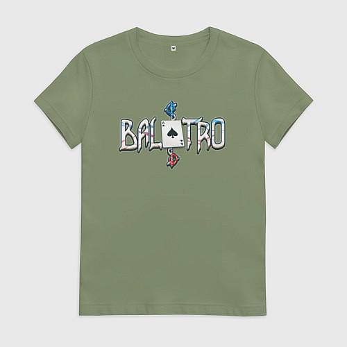 Женская футболка Balatro logotype / Авокадо – фото 1