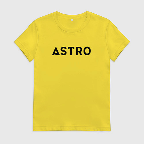 Женская футболка Astro / Желтый – фото 1