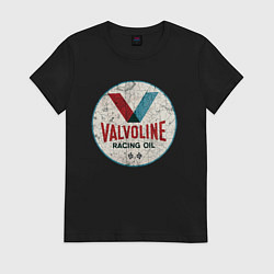 Футболка хлопковая женская Масло для чемпионов, цвет: черный