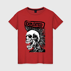 Женская футболка The exploited skull