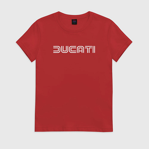 Женская футболка Дух Ducati / Красный – фото 1