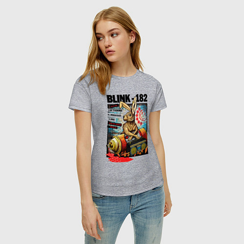 Женская футболка Blink 182 band / Меланж – фото 3