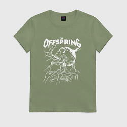 Футболка хлопковая женская The offspring - Supercharged, цвет: авокадо