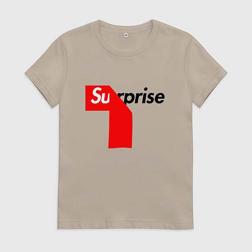 Женская футболка Surprise / Миндальный – фото 1