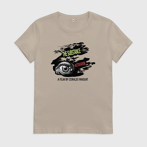 Женская футболка Субстанция монстр / Миндальный – фото 1