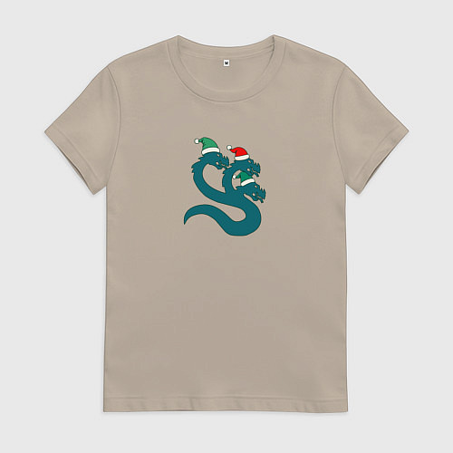 Женская футболка Альфа легион гидра рождество / Миндальный – фото 1