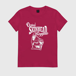 Футболка хлопковая женская Skinhead reggae, цвет: маджента