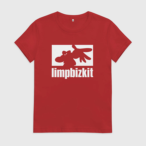 Женская футболка Limp Bizkit - logo / Красный – фото 1