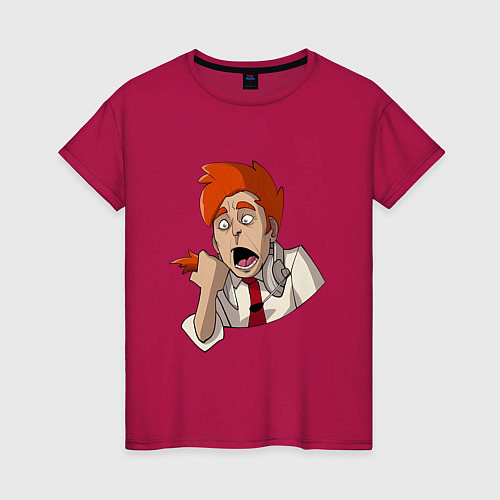 Женская футболка Нервный диспетчер из Каламбур: Крутое пике / Маджента – фото 1