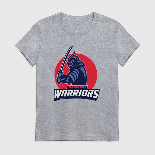 Женская футболка Samurai warriors / Меланж – фото 1