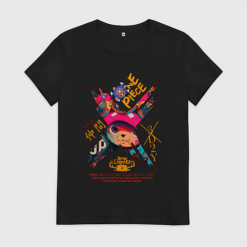 Женская футболка One Piece Chopper Tony Tony / Черный – фото 1