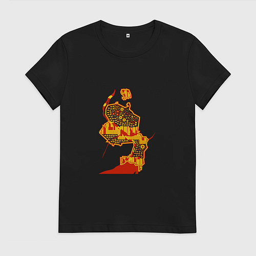 Женская футболка НСК / Черный – фото 1