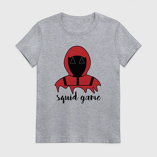 Женская футболка Squid game man / Меланж – фото 1