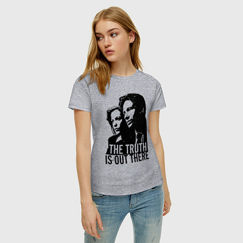 Женская футболка Fox and Dana / Меланж – фото 3